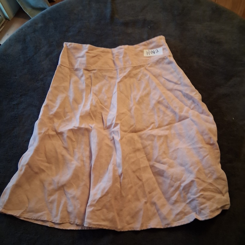 Merona Pink Linen A Linen Skirt Womens 6 High Waist Chic Coastal Y2K Coquette